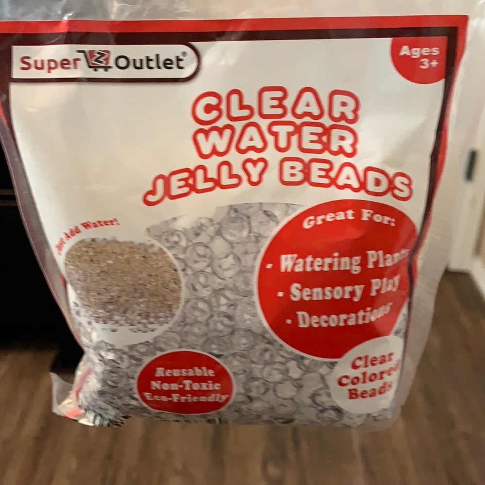 Clear Water Jelly Beads
